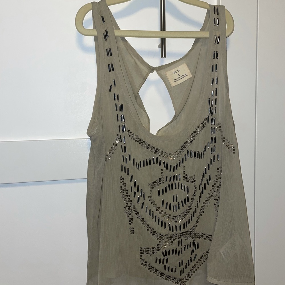 Urban Outfitters Beaded Shirt Sz.  S